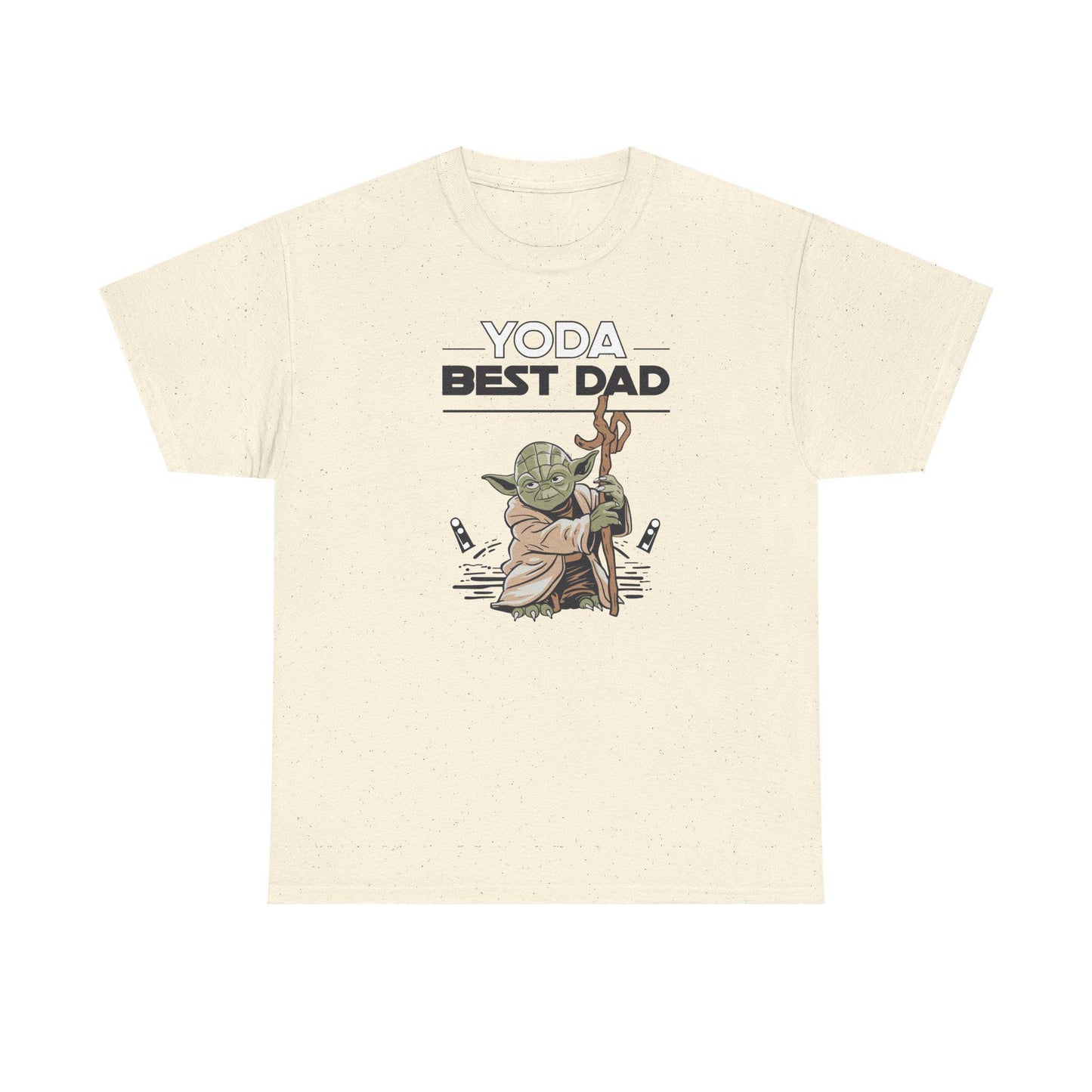 Yoda Best Dad T-Shirt - Unisex Heavy Cotton Tee for Fathers Day, Birthday & Christmas Gifts for Dads