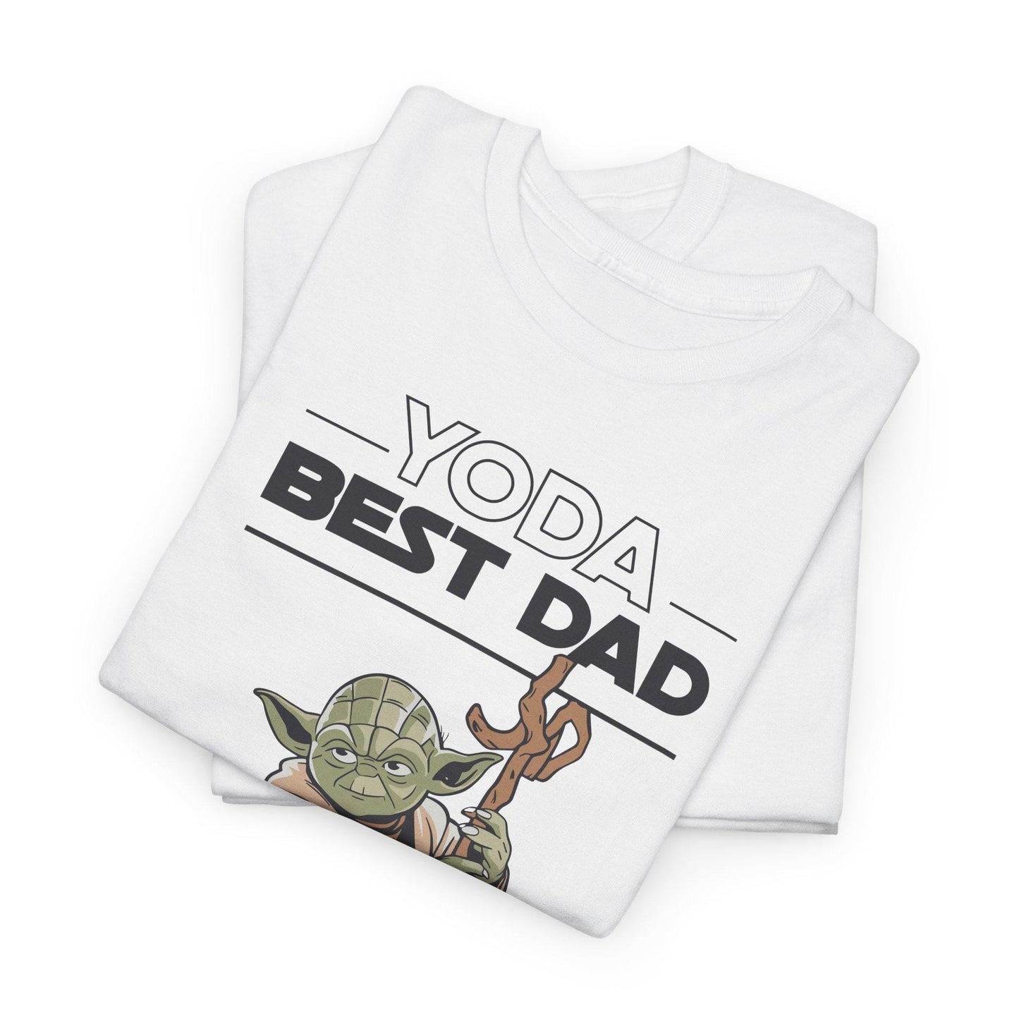 Yoda Best Dad T-Shirt - Unisex Heavy Cotton Tee for Fathers Day, Birthday & Christmas Gifts for Dads