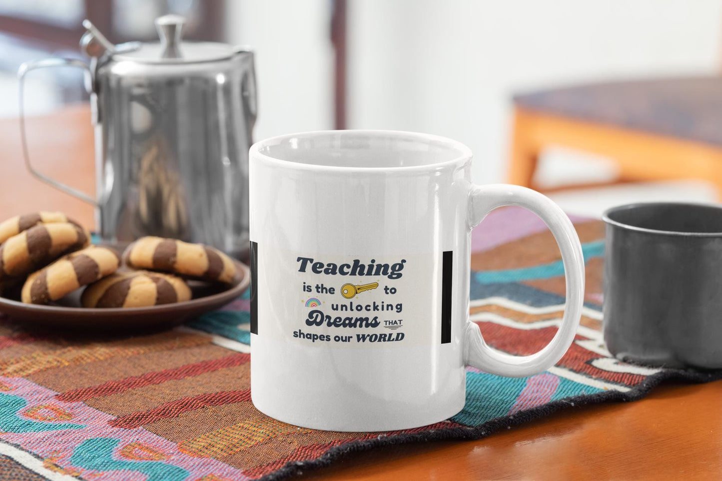Teacher Coffee Mug, Black 11oz & 15oz, Great Gift for Educators, Inspirational Teacher Present, Classroom Tea Cup