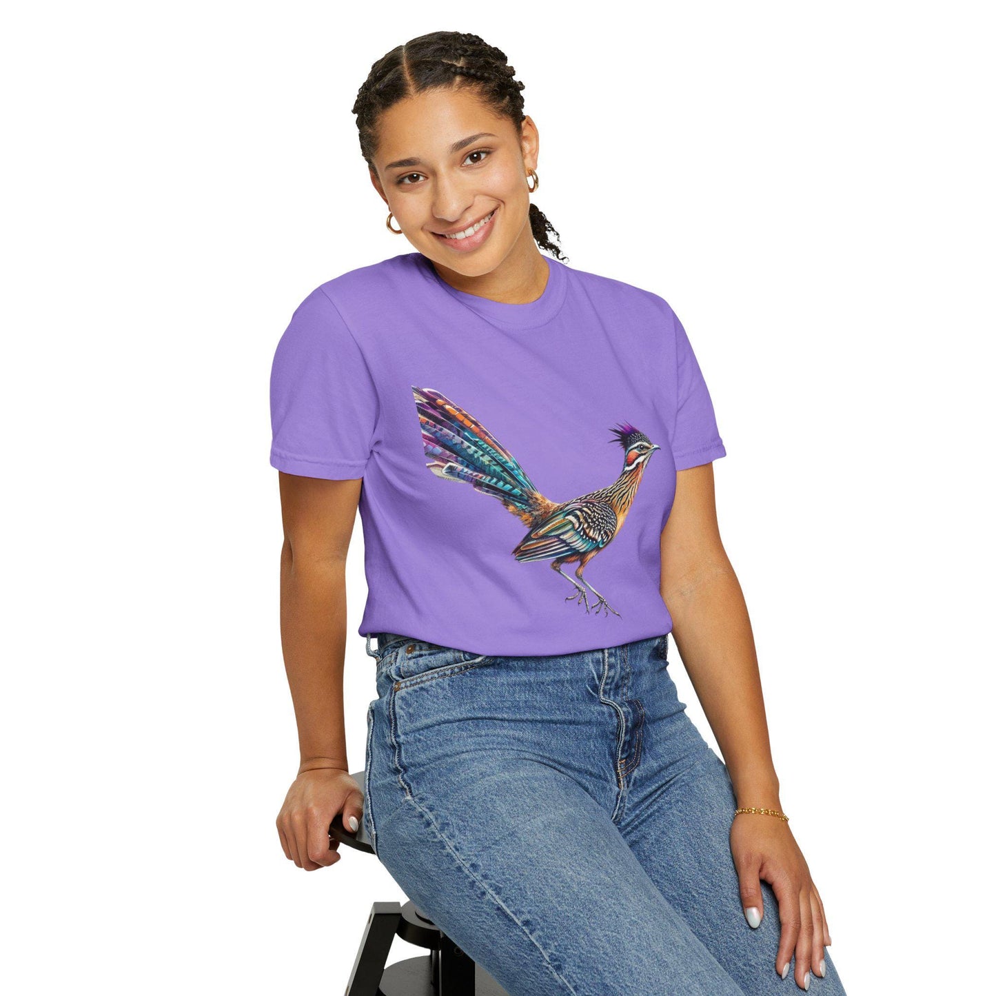 Road Runner Graphic T-Shirt Unisex Garment-Dyed AZ Desert Style Casual Tee