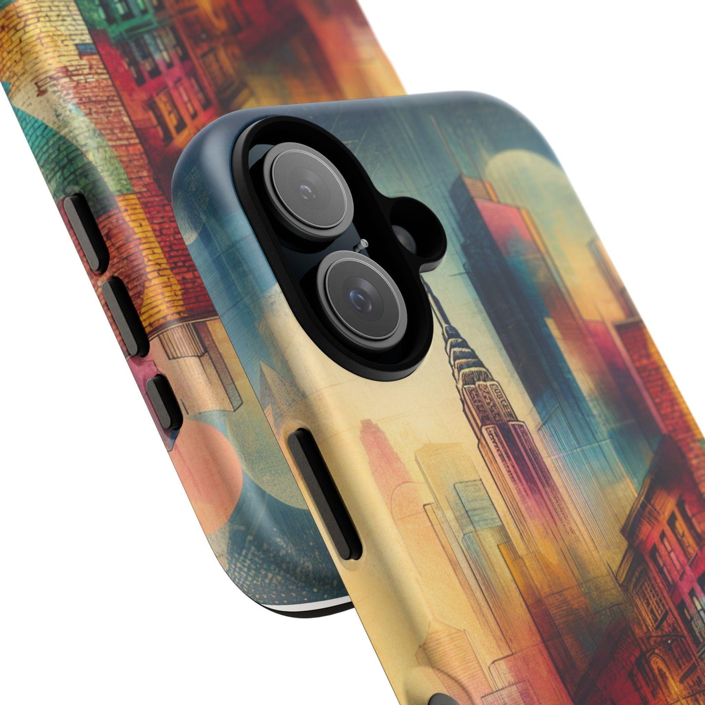 Retro Vintage City Classic Car Tough iPhone Case Durable Protective Cover for Men & Women