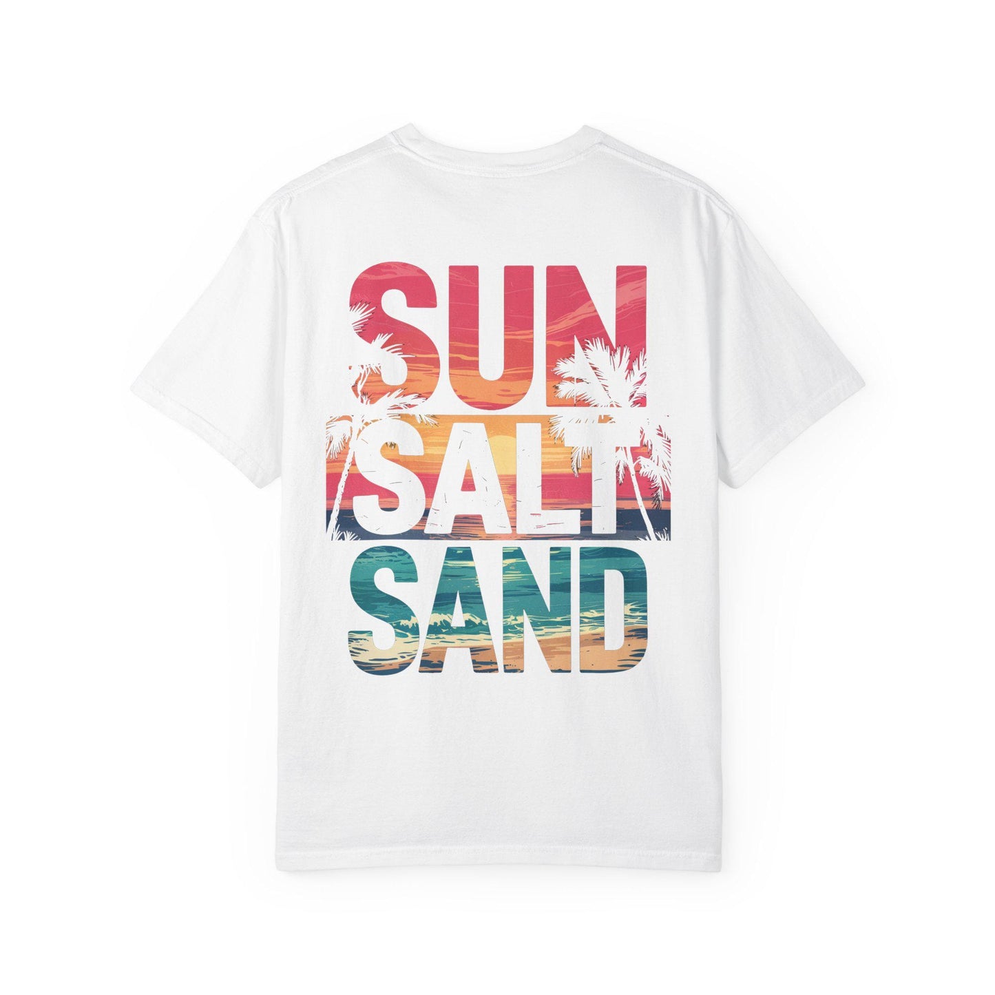 Sun Salt Unisex Garment-Dyed T-Shirt Beach Lover Gift Graphic Tee for Beach Bums & Tourists Summer Shirt