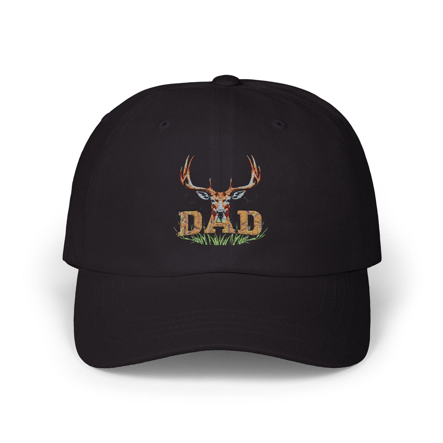 Dad Cap with Antler Embroidery - Classic Adjustable Hat for Outdoor, Hunting & Casual Wear, Perfect Gift for Men and Nature Lovers