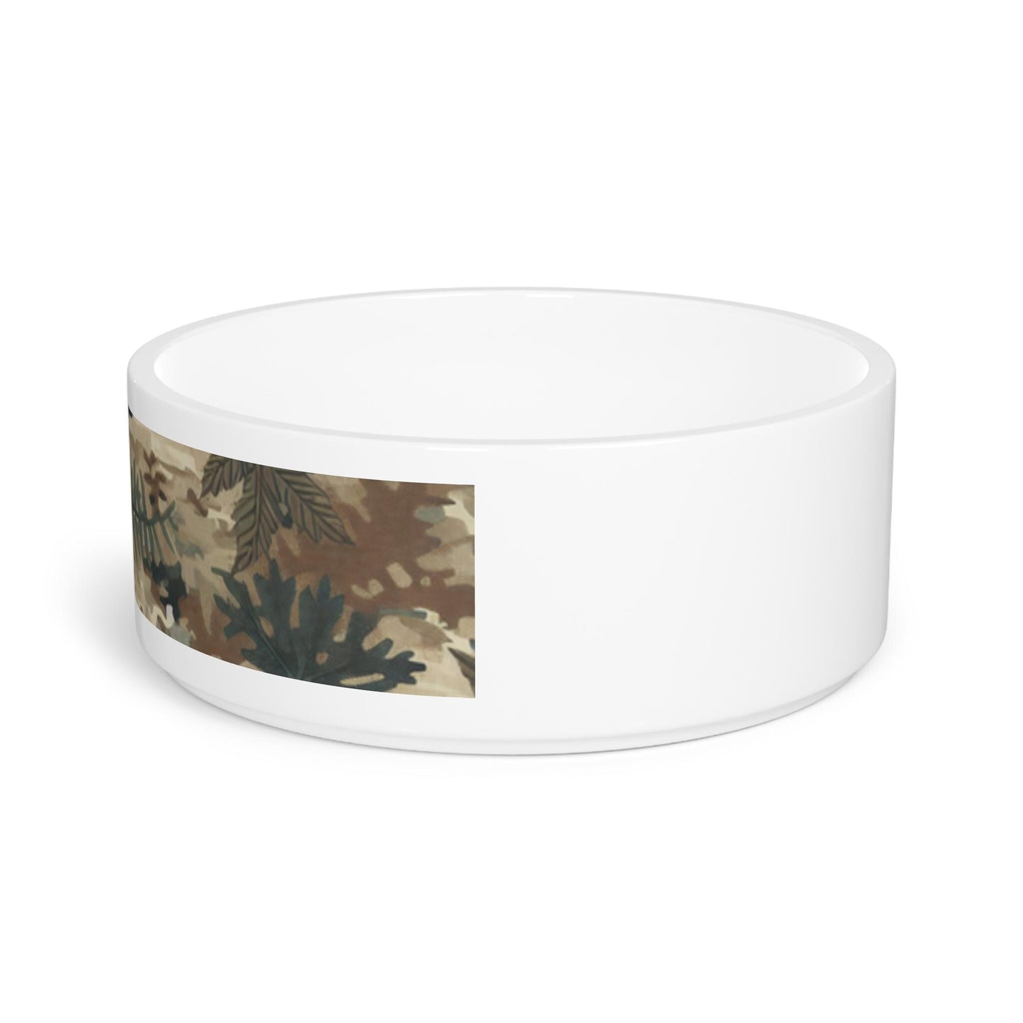 Camouflage Pet Bowl - Durable Non-Slip Dog Cat Food Dish, Outdoor-Friendly Water & Food Bowl for Pets