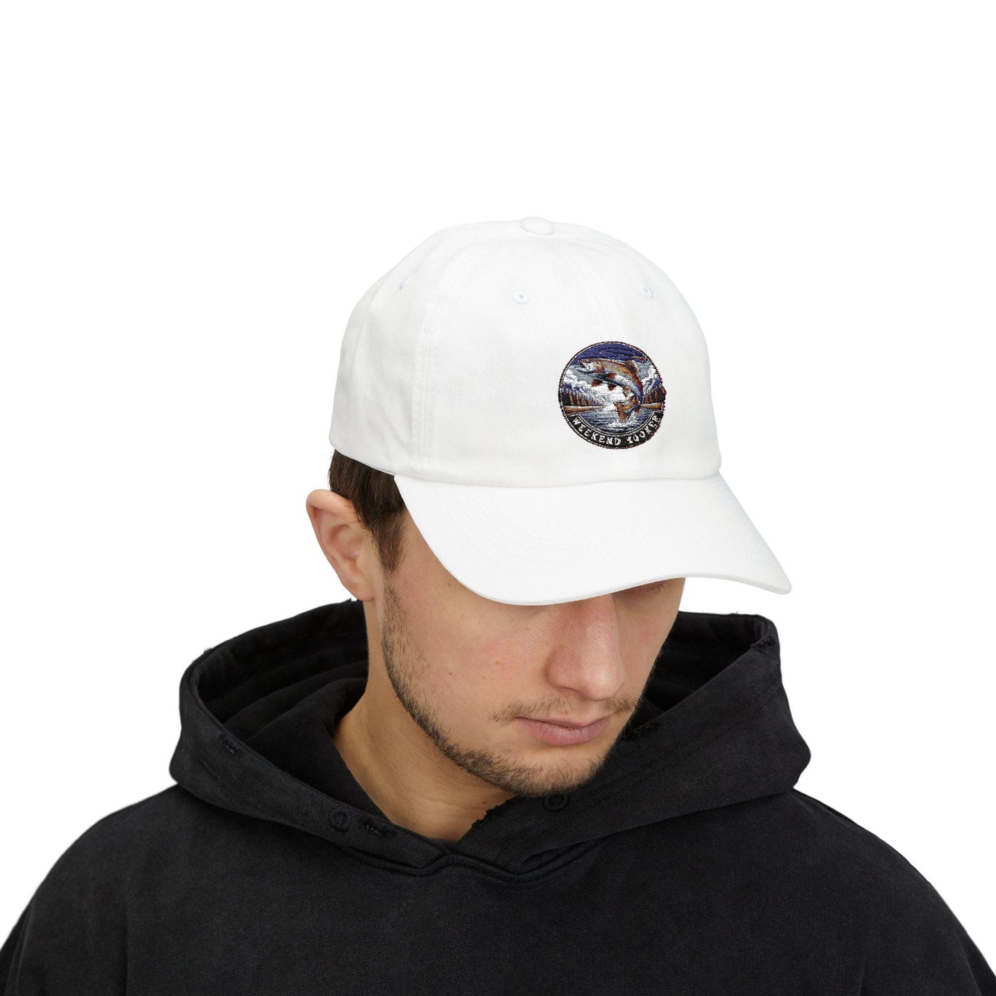 Classic Dad Cap with Fish Design - Perfect Gift for Fishing Enthusiasts, Outdoor Adventures, Father's Day, Birthday, Everyday Wear weekend