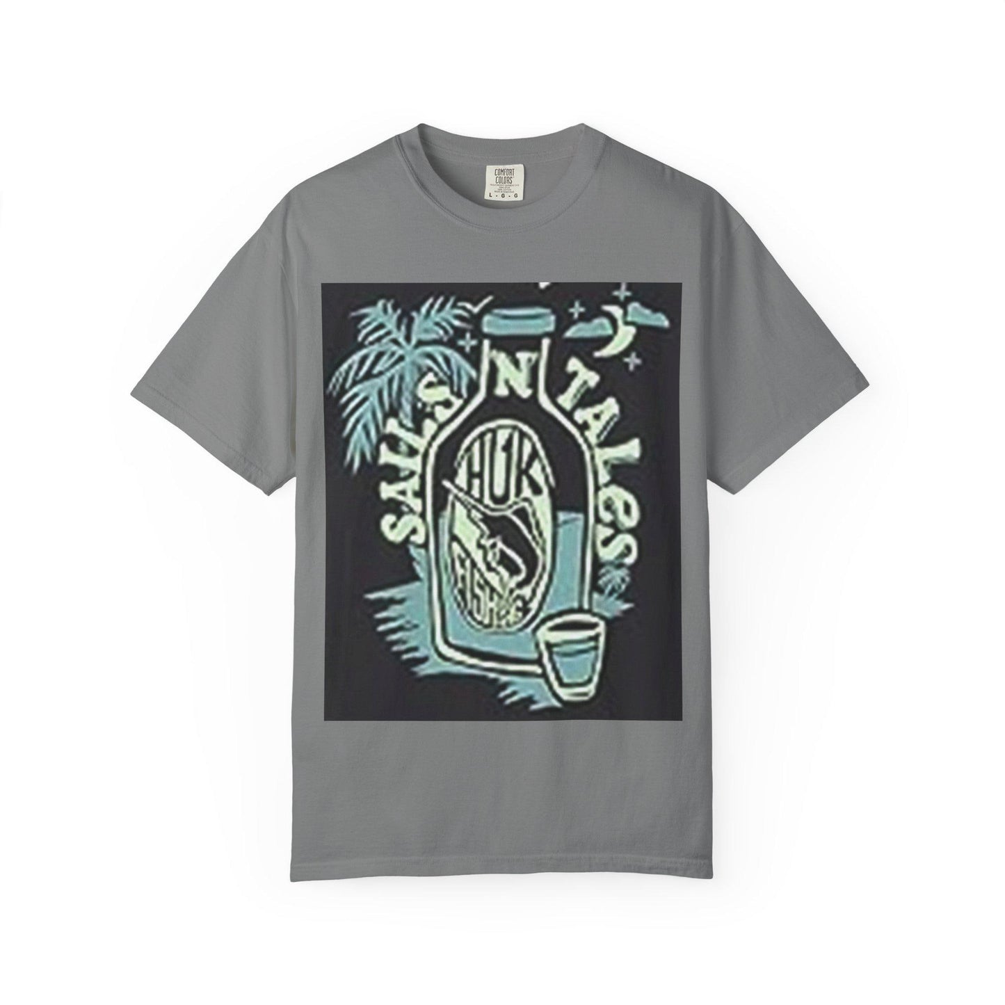 Unisex Garment-Dyed T-Shirt Birthday Gift for Dad & Mom, Sails and Tails Group Shirt, Christmas Family Tee