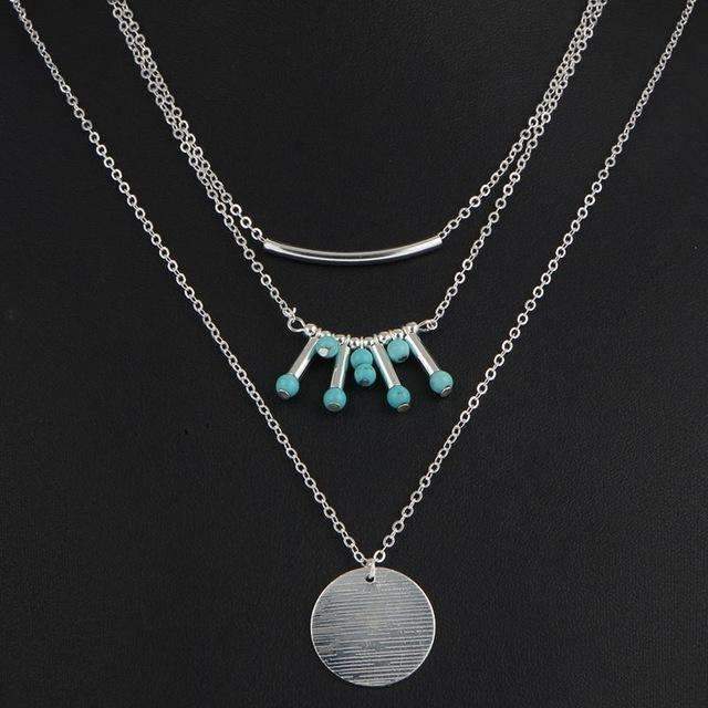 Turquoise Multilayer Necklace - Toddcraft