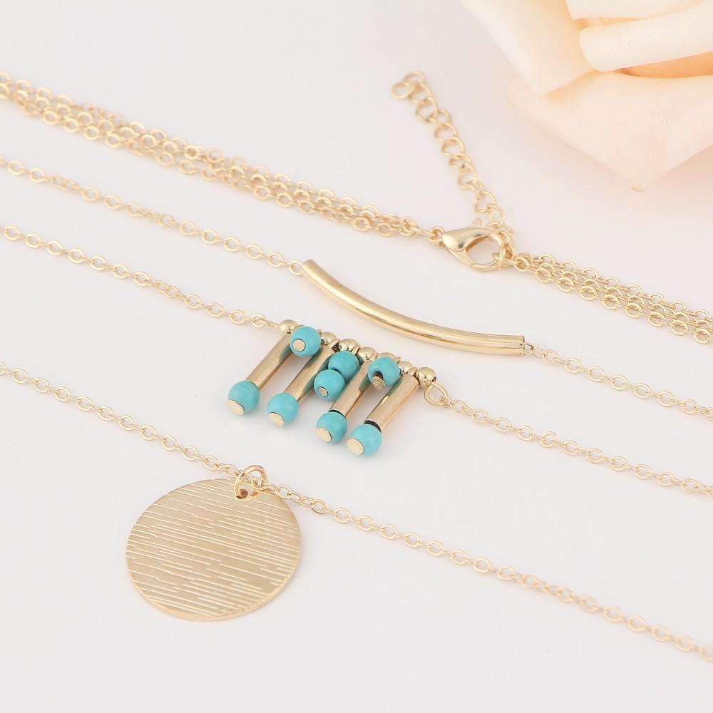 Turquoise Multilayer Necklace - Toddcraft
