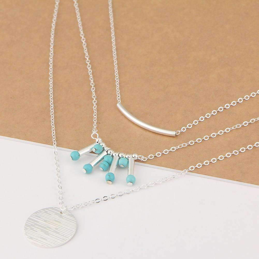 Turquoise Multilayer Necklace - Toddcraft