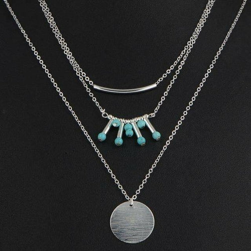 Turquoise Multilayer Necklace - Toddcraft