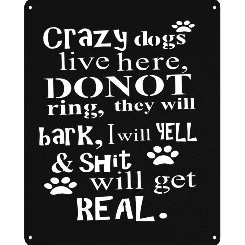 Crazy Dogs - Metal Wall Art - Toddcraft