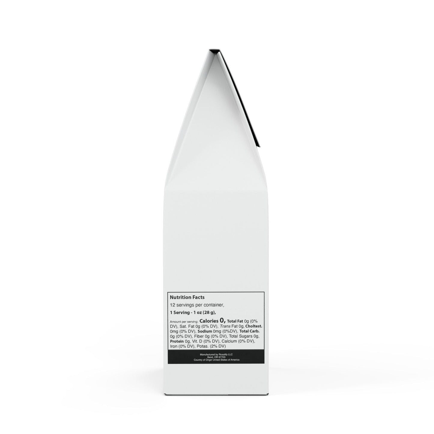 Rock Creek Coffee Blend medium roast pack with tasting notes of toffee, dark chocolate, and citrus, 12oz.