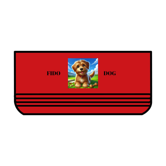 Funny Dramatic Dog Pet Bowl, red design with proud parent motif, 18oz stainless steel.