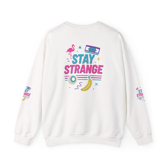 Stay Strange Unisex Crewneck Sweatshirt, Trendy Sweatshirt, Gift for Chill Vibe Lovers, Unisex Fashion, Retro Inspired Apparel - Toddcraft
