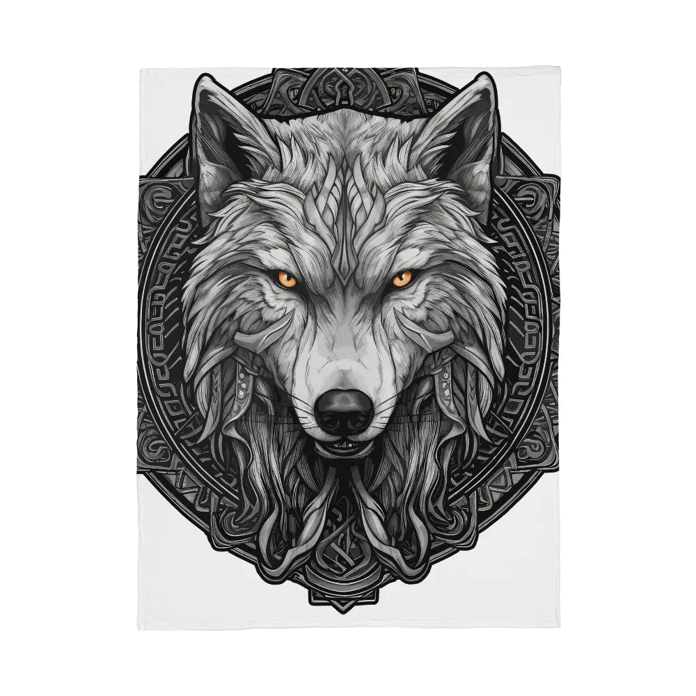 wolf coral fleece blanket - Toddcraft
