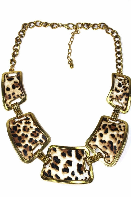 Leopard Design Pendant Necklace Set - Toddcraft