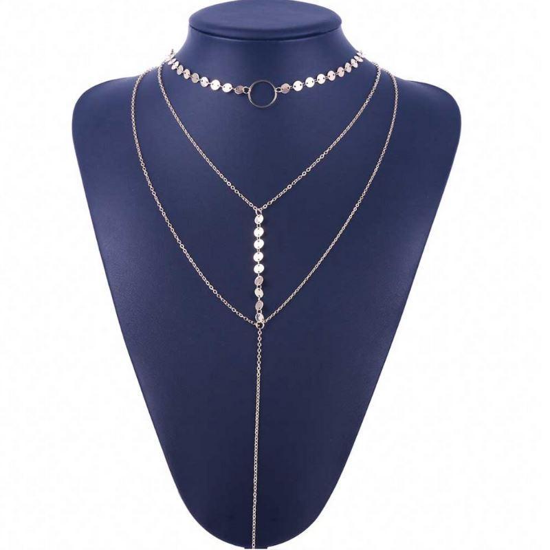 Three Layer Lariat Choker Necklace - Toddcraft