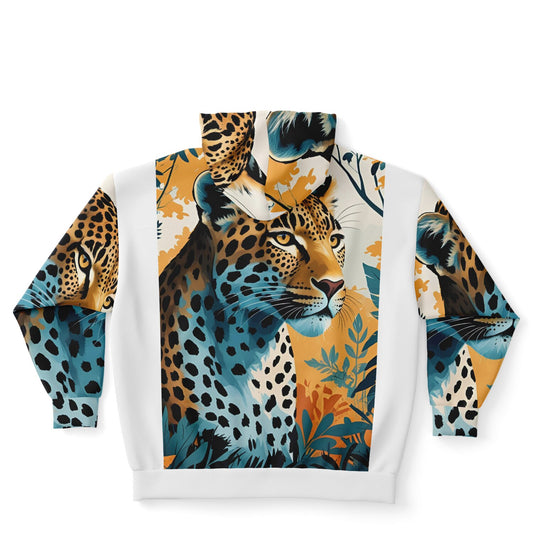 Bengal Tiger AOP Athletic Plus-Size Zip Hoodie – Bold & Stylish Performance Wear - Toddcraft