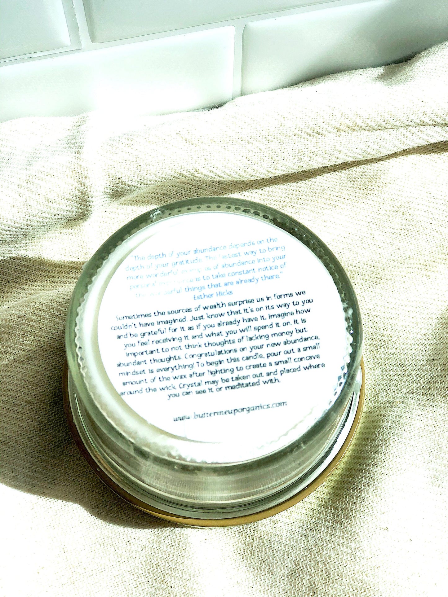 Abundance Candle / Ritual Candle / Intention Candle / Hand Poured - Toddcraft