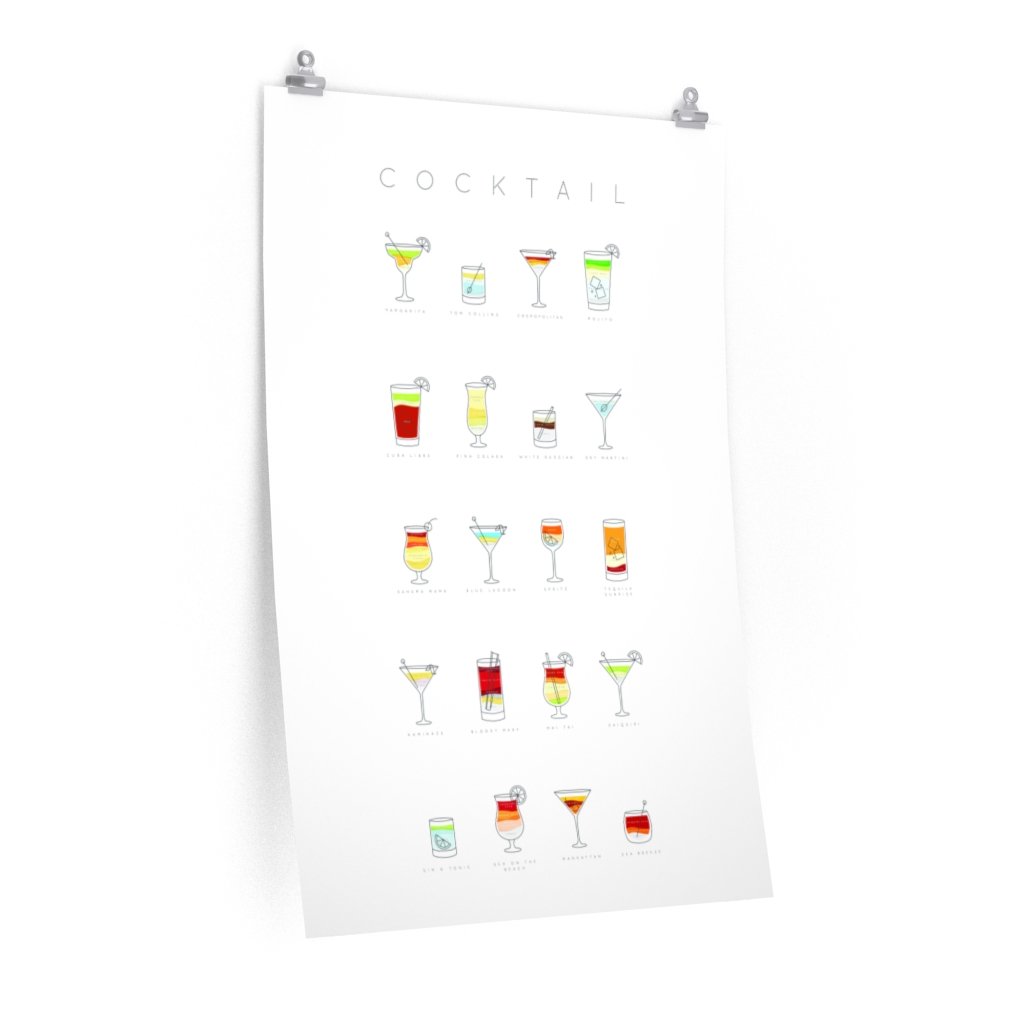 Cocktails Art Poster Decor - Toddcraft