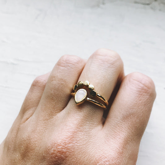Moondrop Moonstone Ring - Toddcraft