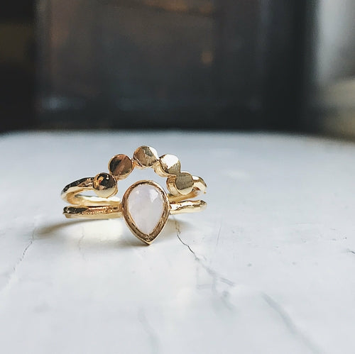Moondrop Moonstone Ring - Toddcraft