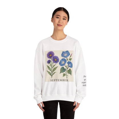 Personalized Crewneck Sweatshirt with Initials - Custom Unisex Pullover