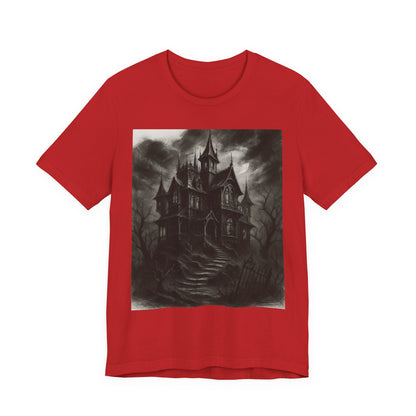 Haunted Mansion Graphic Tee — Gothic Haunted House T‑Shirt