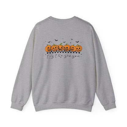 Halloween Pumpkin Crewneck Sweatshirt, Cozy Fall Sweatshirt, Unisex Halloween Apparel, Pumpkin Lover Gift, Spooky Season Clothing - Toddcraft
