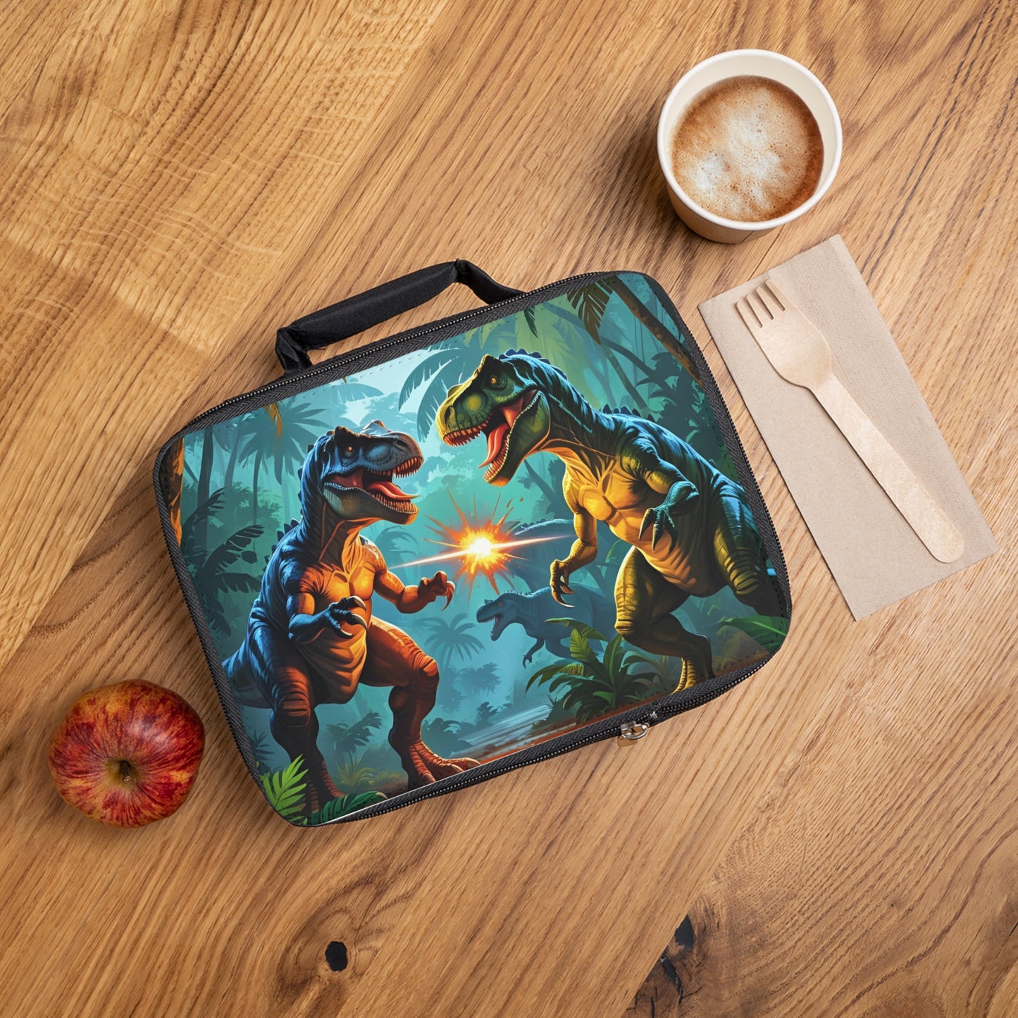 Dinosaur Lunch Bag | Kids Lunchbox, Jurassic Theme, Reusable Tote, Perfect for School, Picnic, Fun Outdoor Adventures, Dino Lover Gift - Toddcraft
