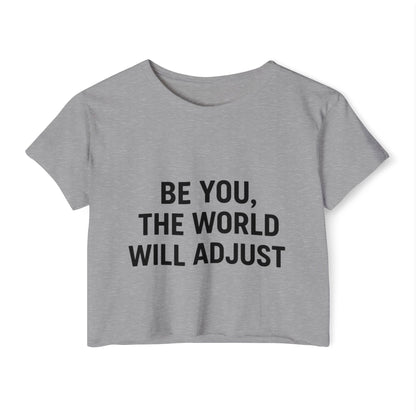 Women's Affirmation Crop Top, Trendy Summer Top, Festival Wear, Inspirational Fashion, Casual Chic, Gift for Her