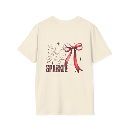Floral & Sparkle Unisex Softstyle T-Shirt - Perfect for Gifts, Birthdays, Mother's Day, Casual Wear, and Celebrations