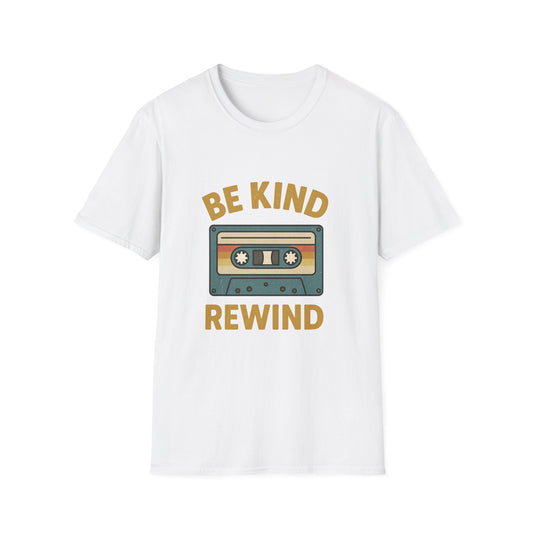 Retro Cassette Tape T-Shirt - Be Kind Rewind, Vintage Tee, Music Lover Gift, Casual Wear, Nostalgic Fashion