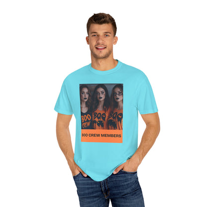 Boo Crew T-Shirt, Halloween Costume, Unisex Tee, Fall Fashion, Spooky Party Apparel, Gift for Halloween Lovers