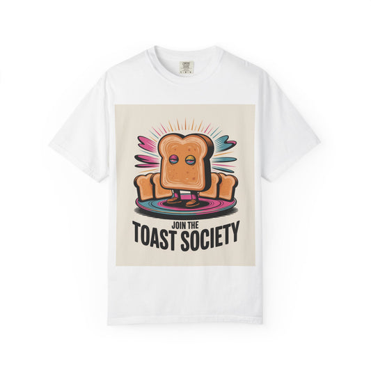 Toast Society Graphic Tee, Fun Unisex T-Shirt for Food Lovers, Perfect Gift for Bread Enthusiasts & Casual Wear - Toddcraft