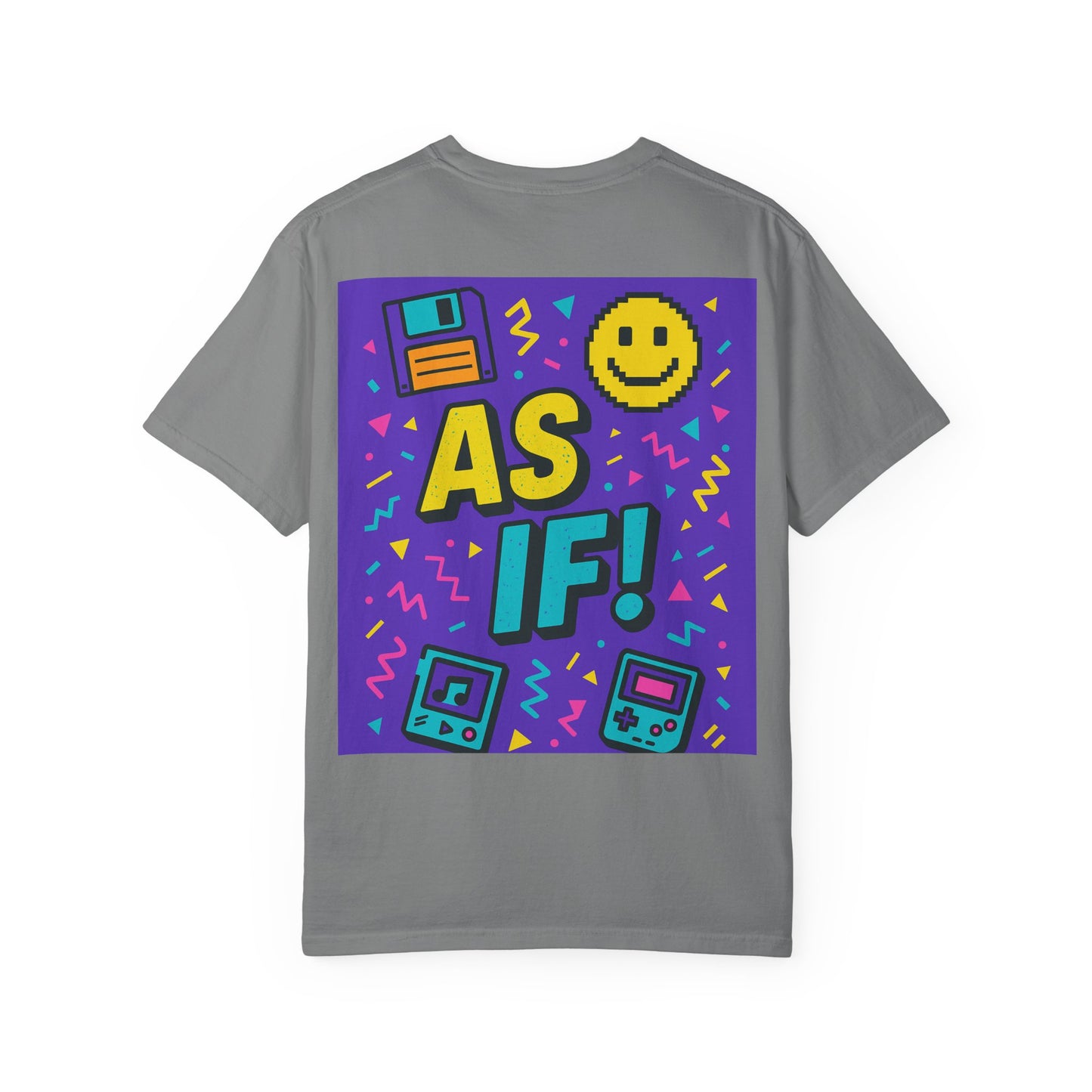 Retro Graphic T-shirt with 'AS IF!' Design, 90s Nostalgia Tee, Gift for Teens, Casual Wear, Party Top, Vintage Style Shirt