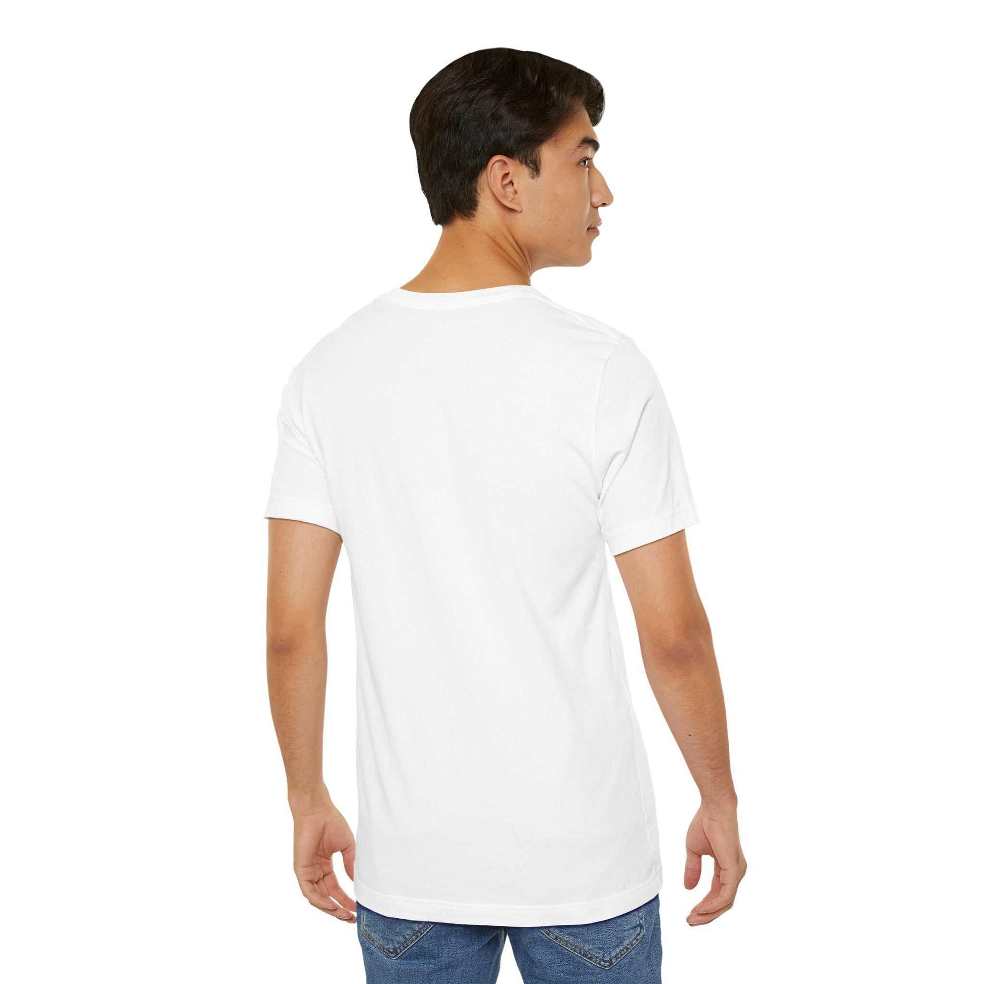 Unisex white t-shirt with "Funny Dog Quote" design; perfect for dog lovers.