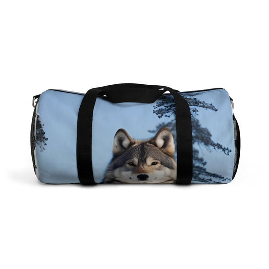 Wolf Print Duffel Bag, Travel Bag, Gym Bag, Weekend Bag, Pet Lover Gift, Wilderness Adventure Gear