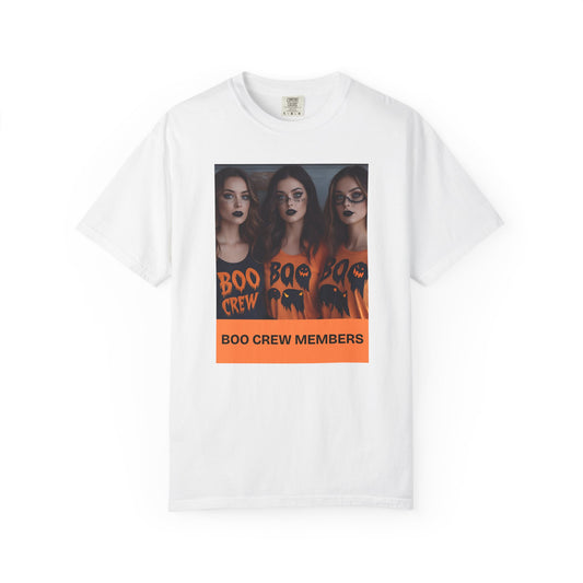 Boo Crew T-Shirt, Halloween Costume, Unisex Tee, Fall Fashion, Spooky Party Apparel, Gift for Halloween Lovers