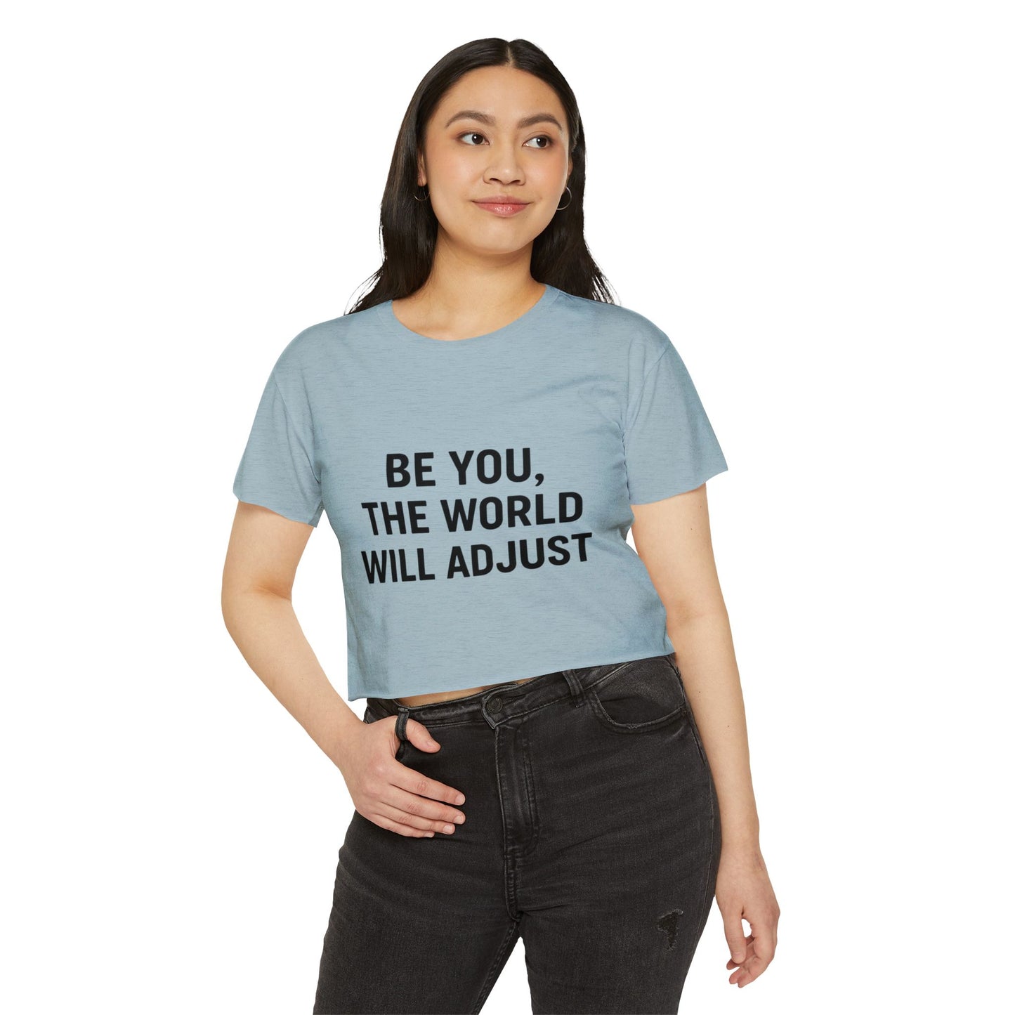Women's Affirmation Crop Top, Trendy Summer Top, Festival Wear, Inspirational Fashion, Casual Chic, Gift for Her