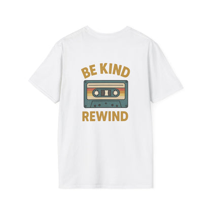 Retro Cassette Tape T-Shirt - Be Kind Rewind, Vintage Tee, Music Lover Gift, Casual Wear, Nostalgic Fashion