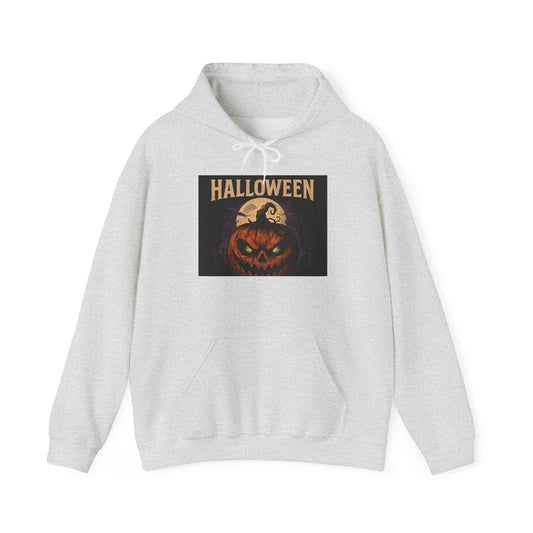 Halloween Jack-O'-Lantern Hoodie — Vintage Scary Pumpkin Pullover