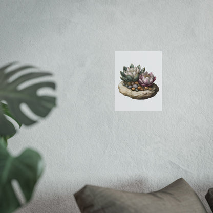 Fine Art Poster displayed on a wall, featuring art on gallery-grade matte paper with Giclée print quality.