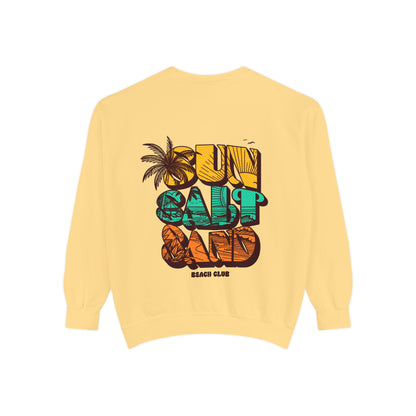 Beach Vibes Sweatshirt | Sun Salt Sand | Unisex Hoodie for Summer, Vacation, Gift, Beach Lovers, Casual Wear