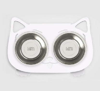 Anti-falling Cat Dog Feeding Water Bowl - Stainless Steel