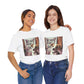 Unisex t-shirt with funny dog quote "Because People Suck," featuring cartoon graphic.