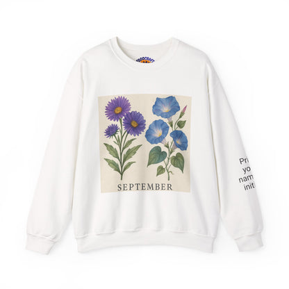 Personalized Crewneck Sweatshirt with Initials - Custom Unisex Pullover