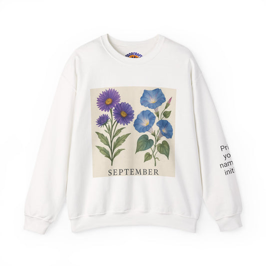 Personalized Crewneck Sweatshirt with Initials - Custom Unisex Pullover