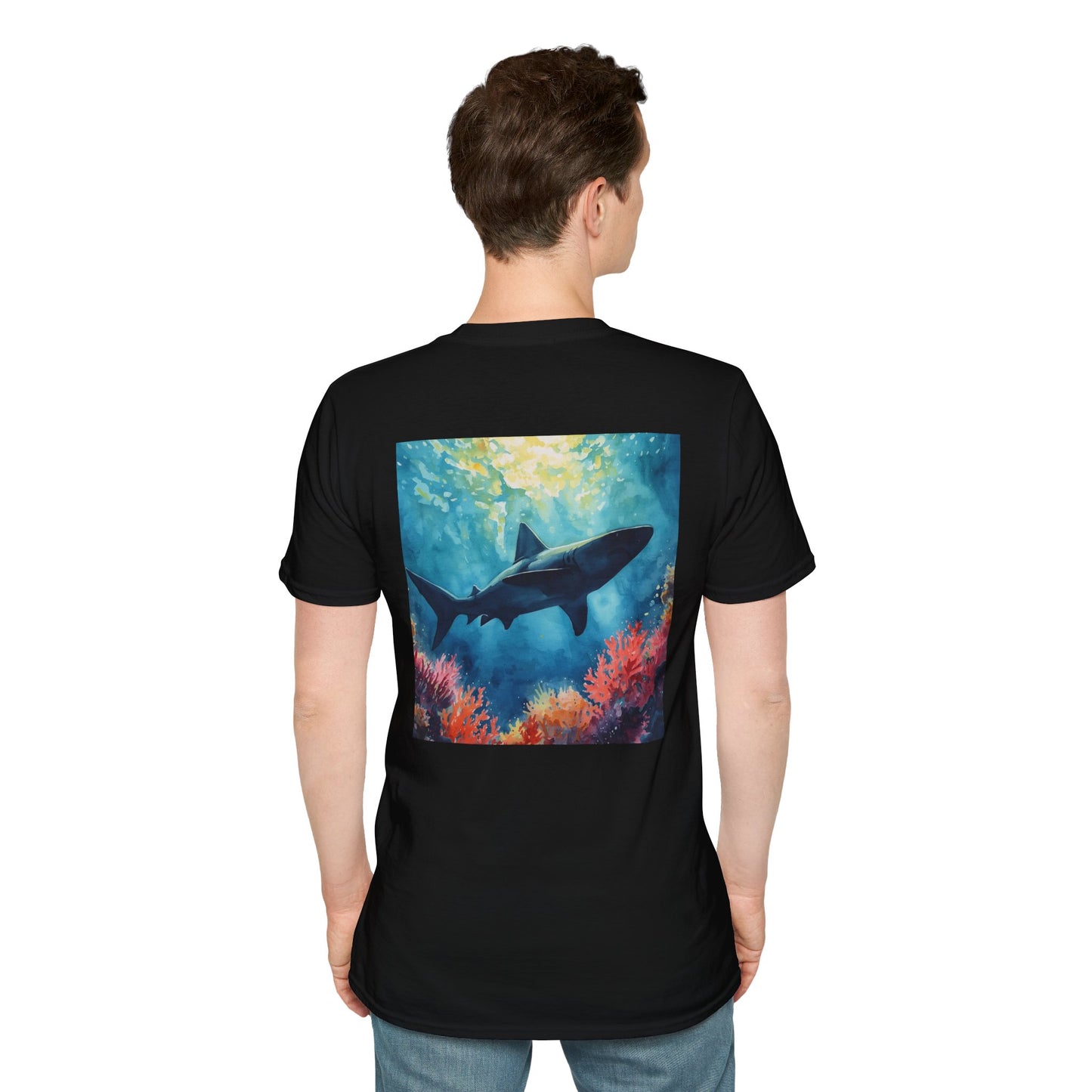 Shark Underwater Art T-Shirt