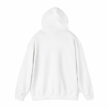 Dog's Social Calendar Hoodie, unisex heavy blend hooded sweatshirt, back view.
